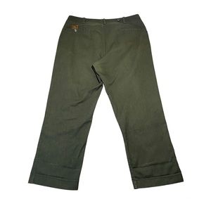 BEN DAVIS Mens Olive Green Pants Size 36
